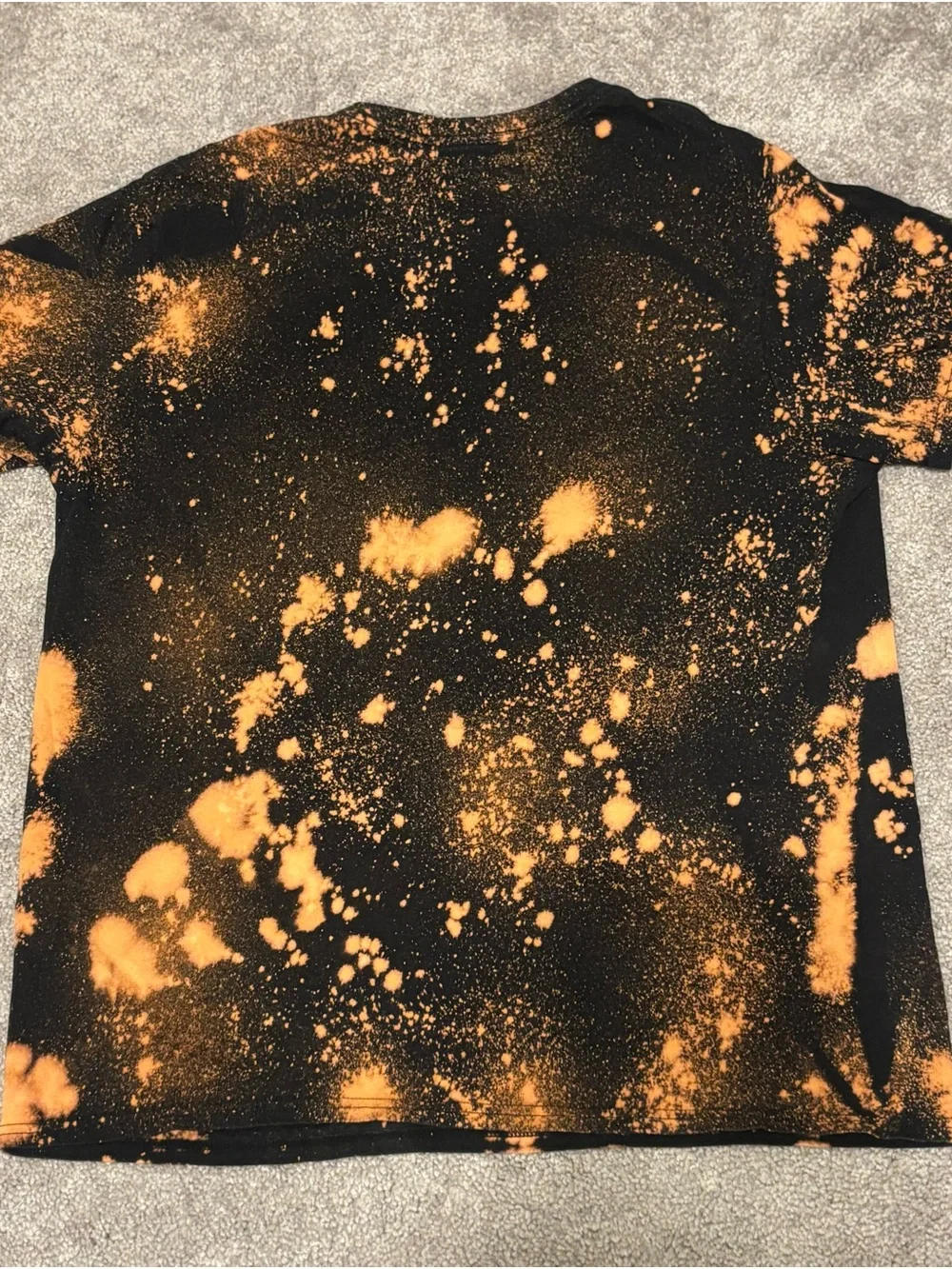 Naruto Uzumaki Graphic Tee - Black with Orange Tie-Dye